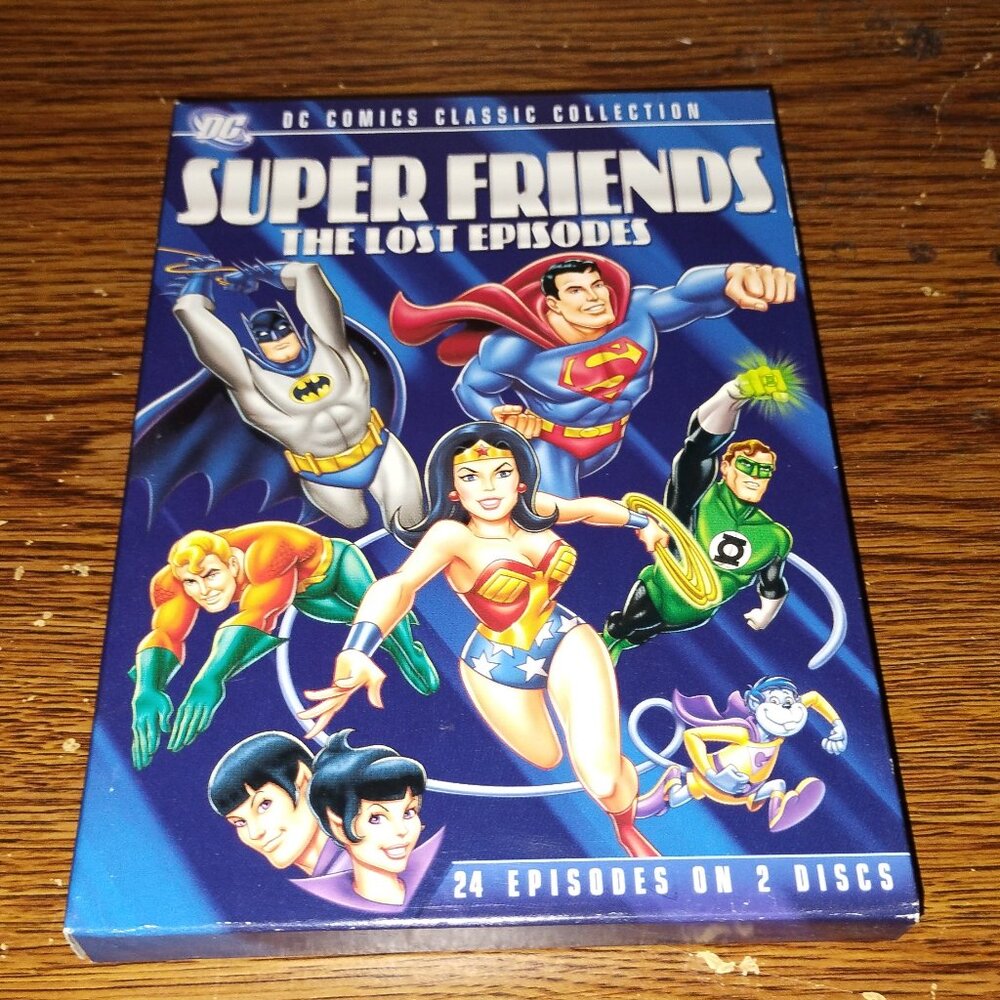 Superfriends The Lost Episodes (DVD, 2006, 2-Disc Set) 24 episodes from 70s-80s